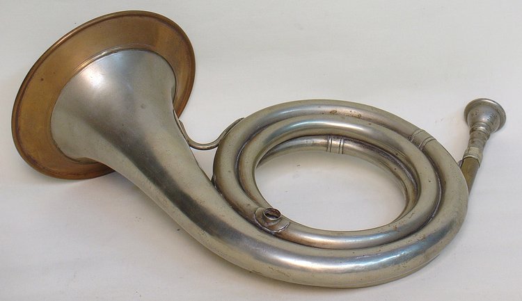 Posthorn espiral alemão de 1800 - Flatschart Horns
