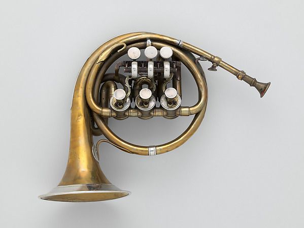  Posthorn austríaco com três válvulas - Meados do séc. XIX - Flatschart Horns